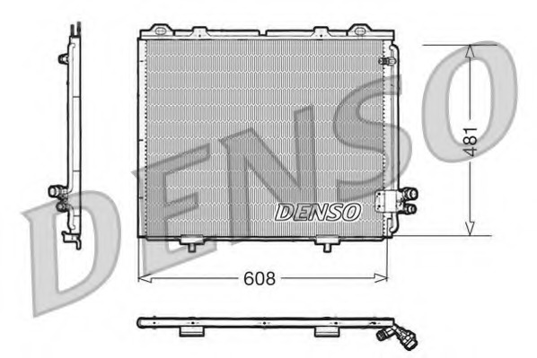 Condensator, climatizare DCN17017 DENSO - Radiator clima Condensator, climatizare DCN17017 DENSO - Radiator clima