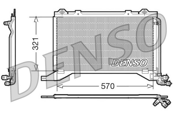 Condensator, climatizare DCN17019 DENSO - Radiator clima Condensator, climatizare DCN17019 DENSO - Radiator clima