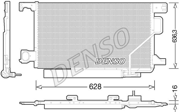 Condensator, climatizare DCN17023 DENSO - Radiator clima Condensator, climatizare DCN17023 DENSO - Radiator clima