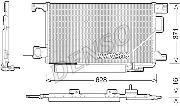 Condensator, climatizare DCN17026 DENSO - Radiator clima Condensator, climatizare DCN17026 DENSO - Radiator clima