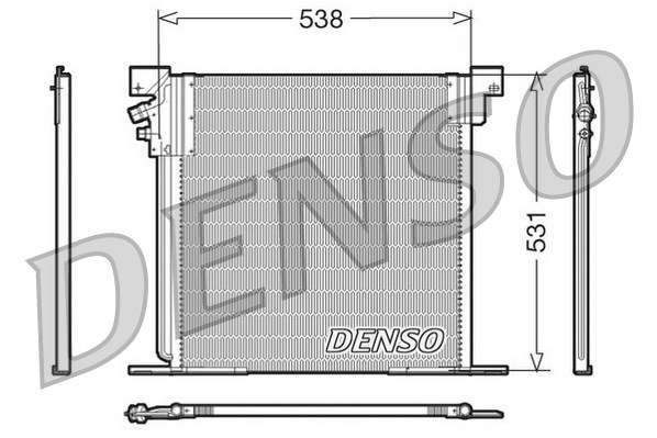 Condensator, climatizare DCN17030 DENSO - Radiator clima Condensator, climatizare DCN17030 DENSO - Radiator clima