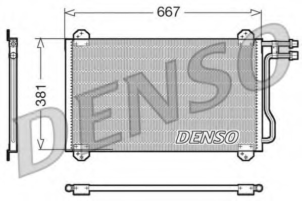 Condensator, climatizare DCN17055 DENSO - Radiator clima Condensator, climatizare DCN17055 DENSO - Radiator clima