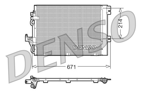Condensator, climatizare DCN20009 DENSO - Radiator clima Condensator, climatizare DCN20009 DENSO - Radiator clima