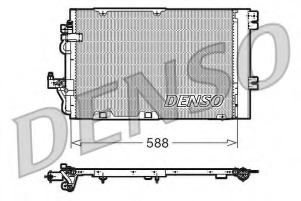 Condensator, climatizare DCN20011 DENSO - Radiator clima Condensator, climatizare DCN20011 DENSO - Radiator clima