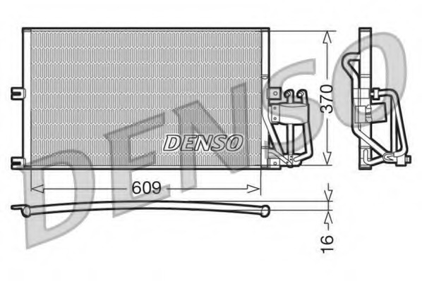 Condensator, climatizare DCN20029 DENSO - Radiator clima Condensator, climatizare DCN20029 DENSO - Radiator clima