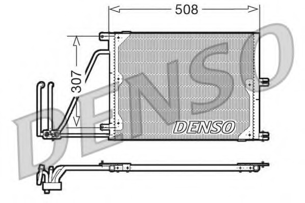Condensator, climatizare DCN20030 DENSO - Radiator clima Condensator, climatizare DCN20030 DENSO - Radiator clima