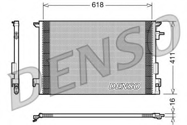 Condensator, climatizare DCN20031 DENSO - Radiator clima Condensator, climatizare DCN20031 DENSO - Radiator clima