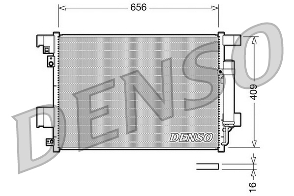 Condensator, climatizare DCN21001 DENSO - Radiator clima Condensator, climatizare DCN21001 DENSO - Radiator clima
