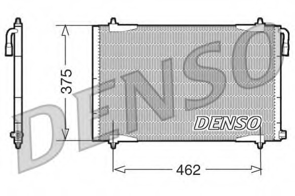 Condensator, climatizare DCN21006 DENSO - Radiator clima Condensator, climatizare DCN21006 DENSO - Radiator clima