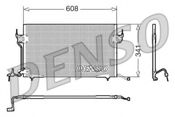 Condensator, climatizare DCN21010 DENSO - Radiator clima Condensator, climatizare DCN21010 DENSO - Radiator clima