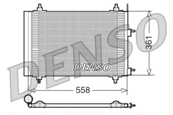 Condensator, climatizare DCN21015 DENSO - Radiator clima Condensator, climatizare DCN21015 DENSO - Radiator clima