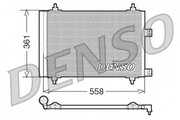 Condensator, climatizare DCN21016 DENSO - Radiator clima Condensator, climatizare DCN21016 DENSO - Radiator clima