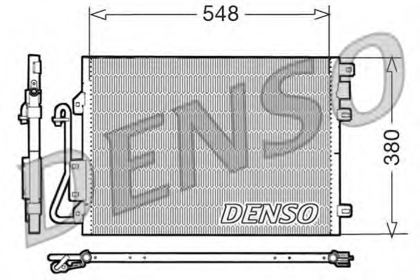 Condensator, climatizare DCN23008 DENSO - Radiator clima Condensator, climatizare DCN23008 DENSO - Radiator clima