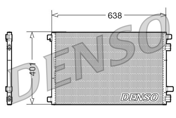 Condensator, climatizare DCN23012 DENSO - Radiator clima Condensator, climatizare DCN23012 DENSO - Radiator clima