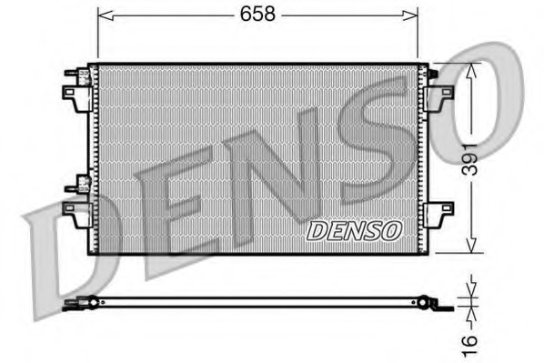 Condensator, climatizare DCN23018 DENSO - Radiator clima Condensator, climatizare DCN23018 DENSO - Radiator clima