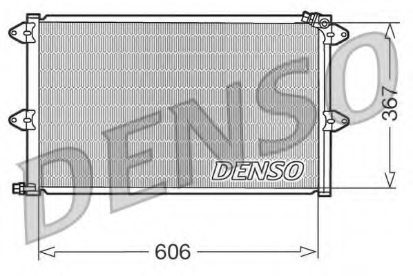 Condensator, climatizare DCN27001 DENSO - Radiator clima
