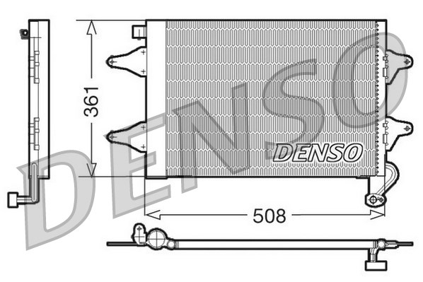 Condensator, climatizare DCN27004 DENSO - Radiator clima Condensator, climatizare DCN27004 DENSO - Radiator clima
