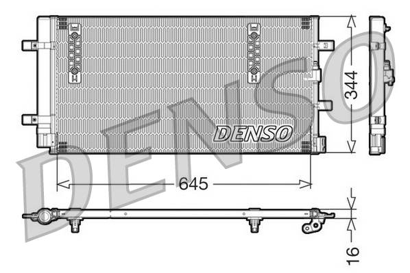 Condensator, climatizare DCN32060 DENSO - Radiator clima Condensator, climatizare DCN32060 DENSO - Radiator clima