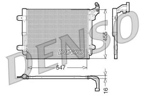 Condensator, climatizare DCN32062 DENSO - Radiator clima Condensator, climatizare DCN32062 DENSO - Radiator clima
