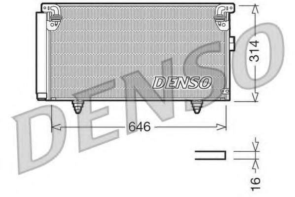 Condensator, climatizare DCN36001 DENSO - Radiator clima Condensator, climatizare DCN36001 DENSO - Radiator clima