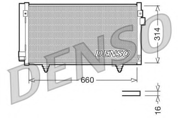 Condensator, climatizare DCN36003 DENSO - Radiator clima Condensator, climatizare DCN36003 DENSO - Radiator clima