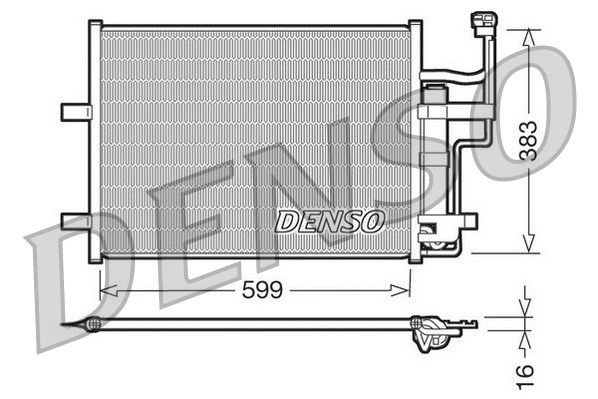 Condensator, climatizare DCN44003 DENSO - Radiator clima Condensator, climatizare DCN44003 DENSO - Radiator clima