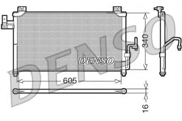 Condensator, climatizare DCN44005 DENSO - Radiator clima Condensator, climatizare DCN44005 DENSO - Radiator clima