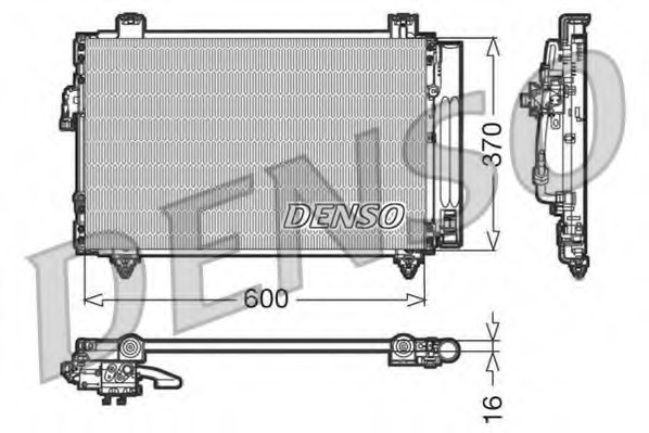 Condensator, climatizare DCN50014 DENSO - Radiator clima