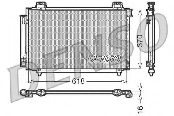 Condensator, climatizare DCN50016 DENSO - Radiator clima