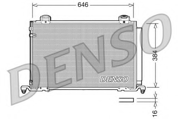 Condensator, climatizare DCN50026 DENSO - Radiator clima