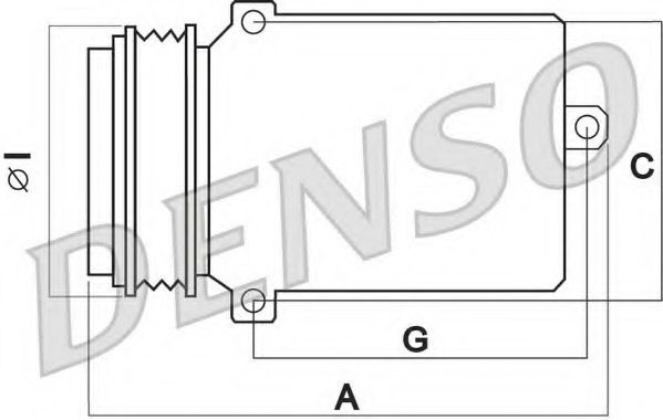 Compresor, climatizare DCP05077 DENSO - Compresor/piese