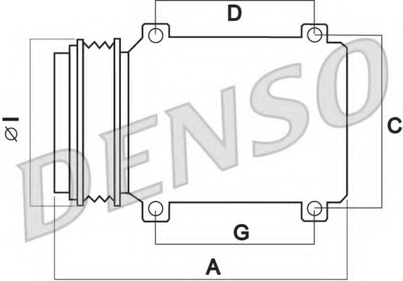 Compresor, climatizare DCP09007 DENSO - Compresor/piese