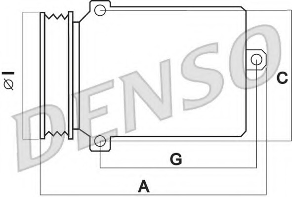 Compresor, climatizare DCP17132 DENSO - Compresor/piese Compresor, climatizare DCP17132 DENSO - Compresor/piese