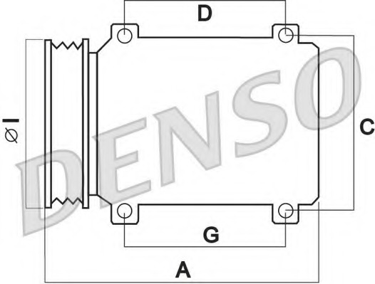 Compresor, climatizare DCP50302 DENSO - Compresor/piese Compresor, climatizare DCP50302 DENSO - Compresor/piese