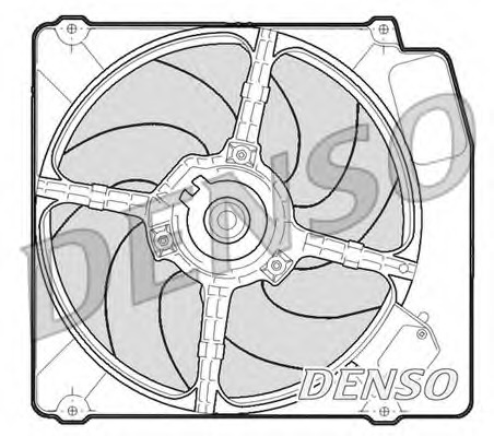 Ventilator, radiator DER01203 DENSO - Gmv (electroventilator ) Ventilator, radiator DER01203 DENSO - Gmv (electroventilator )