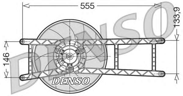 Ventilator, radiator DER09017 DENSO - Ventilator radiator Ventilator, radiator DER09017 DENSO - Ventilator radiator