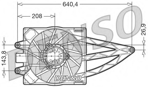 Ventilator, radiator DER09018 DENSO - Ventilator radiator Ventilator, radiator DER09018 DENSO - Ventilator radiator