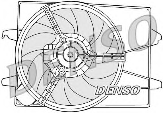 Ventilator, radiator DER10003 DENSO - Gmv (electroventilator )