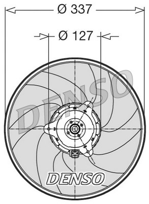 Ventilator, radiator DER21002 DENSO - Gmv (electroventilator ) Ventilator, radiator DER21002 DENSO - Gmv (electroventilator )