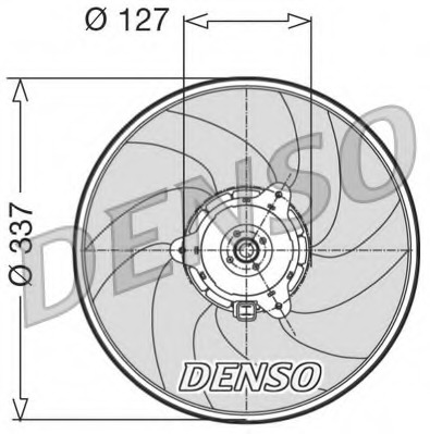 Ventilator, radiator DER21004 DENSO - Gmv (electroventilator ) Ventilator, radiator DER21004 DENSO - Gmv (electroventilator )