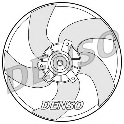 Ventilator, radiator DER21011 DENSO - Gmv (electroventilator )
