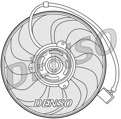 Ventilator, radiator DER27001 DENSO - Ventilator radiator
