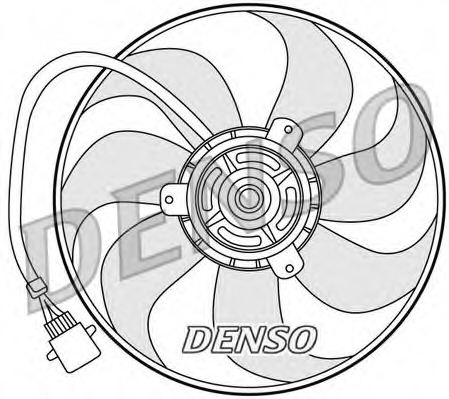 Ventilator, radiator DER32006 DENSO - Ventilator radiator