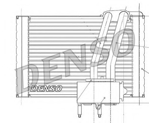 evaporator,aer conditionat DEV07005 DENSO - Vaporizator
