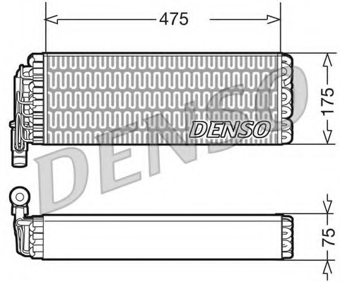evaporator,aer conditionat DEV12003 DENSO - Vaporizator evaporator,aer conditionat DEV12003 DENSO - Vaporizator