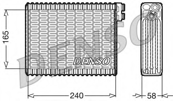 evaporator,aer conditionat DEV21004 DENSO - Vaporizator evaporator,aer conditionat DEV21004 DENSO - Vaporizator