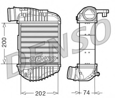 Intercooler, compresor DIT02023 DENSO - Turbocompressor Intercooler, compresor DIT02023 DENSO - Turbocompressor