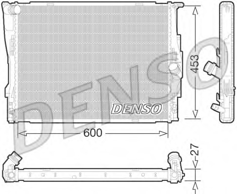 Radiator, racire motor DRM05073 DENSO - Radiator apa/piese Radiator, racire motor DRM05073 DENSO - Radiator apa/piese