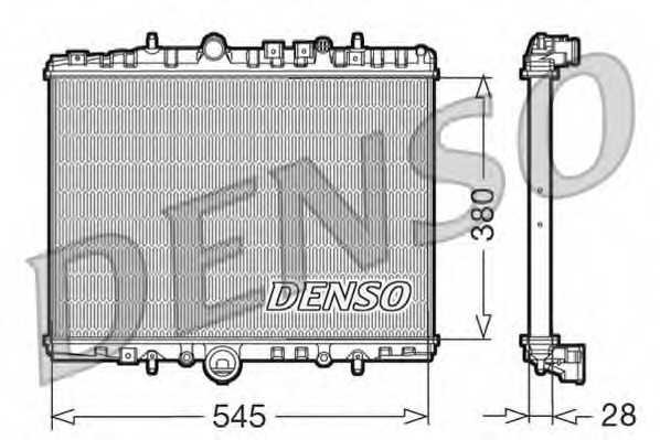 Radiator, racire motor DRM07056 DENSO - Radiator apa/piese Radiator, racire motor DRM07056 DENSO - Radiator apa/piese