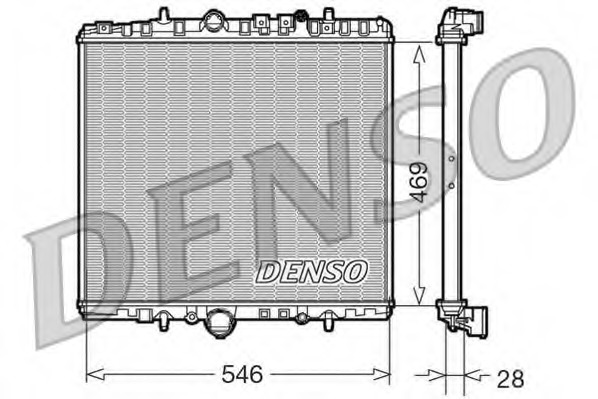 Radiator, racire motor DRM07061 DENSO - Radiator apa/piese Radiator, racire motor DRM07061 DENSO - Radiator apa/piese